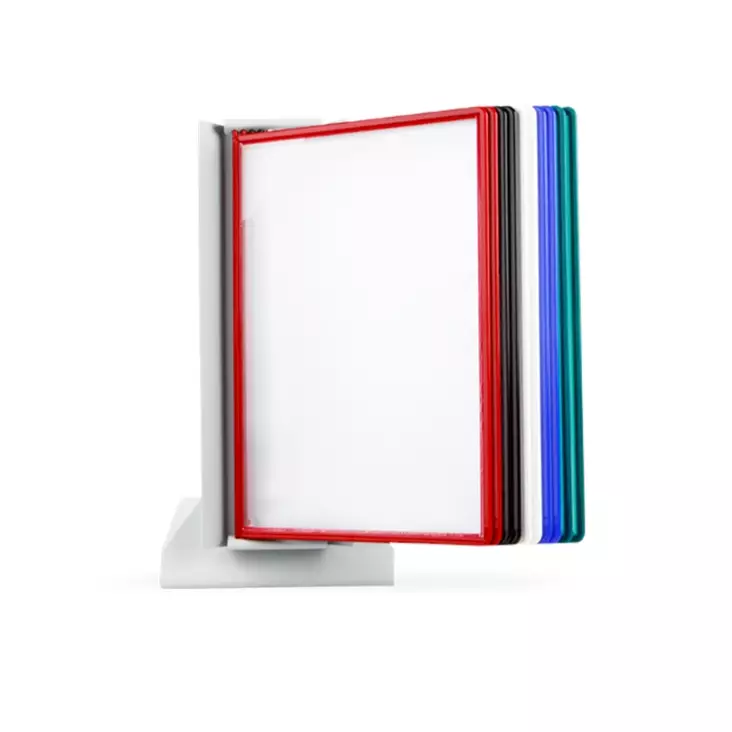 Pikahakuteline SuperioR A4 pöydälle + 10 värikästä taskua - Selailutelineet, pikahakutelineet - 451142 - 1