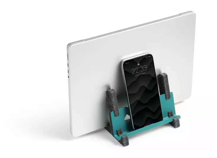 Durable läppäriteline VERTICAL EFFECT tummanvihreä - Näytön telineet - 508032 - 1