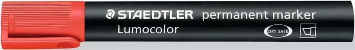 Staedtler Lumocolor 350 huopakynä viisto 2-5 mm permanent punainen - Merkkauskynät, -tussit - STA350-2 - 1
