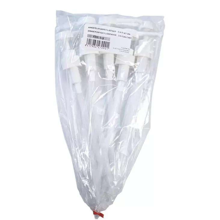 Annostelupumppu 1l astiaan/3,0ml 5kpl/pss - Siivous-ja keittiötarvikkeet - 206282 - 1