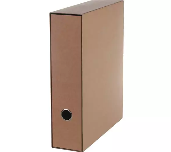 Arkistomappi A4/7cm (8cm)+kotelo ruskea - Kansiot - 43602 - 1