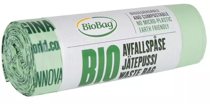 Biojätepussi 20L Biobag 15kpl/rll - Jätepussit- ja säkit - 186902 - 1