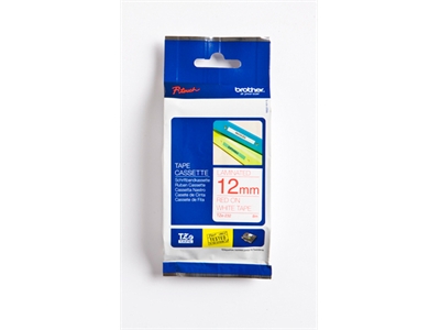 Brother TZe-232 12mm valkoinen/punainen tarrakasetti - Brother tarrakirjoittimet ja tarrateipit - TZ-232 - 1