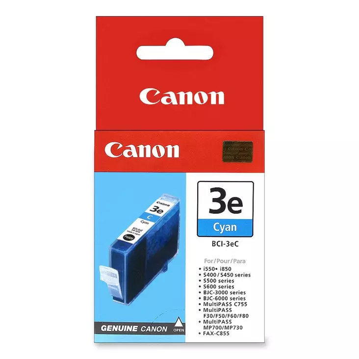 Canon BCI-3eC 3000/6000-sarjan Cyan - Canon mustesuihkupatruunat - 4480A002 - 1