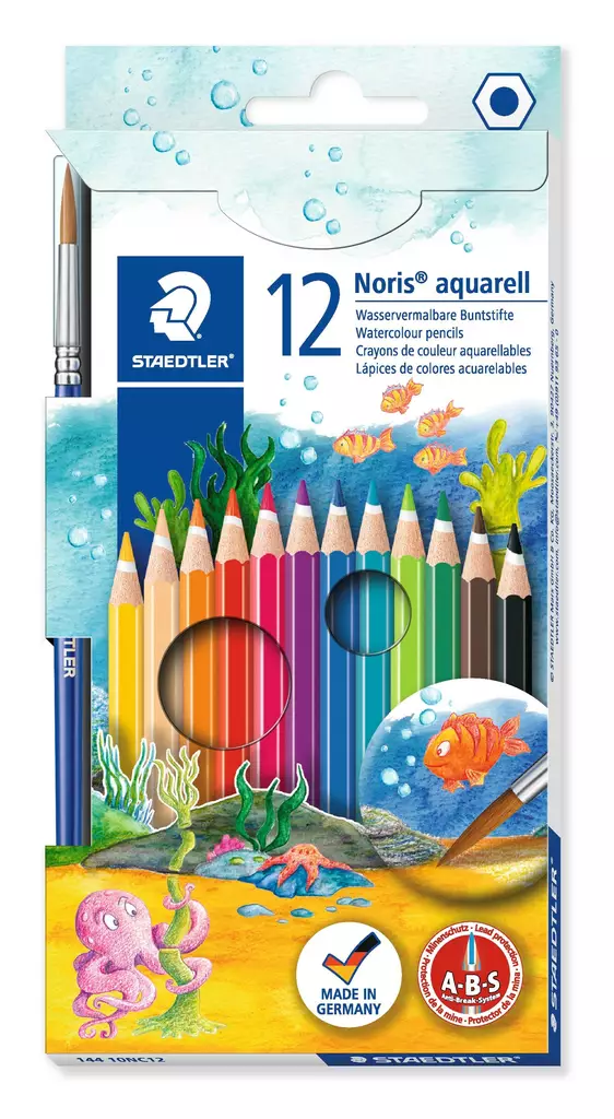 Coloured pencil Noris Club Aquarell (12) - Värityskynät - STA14410NC12 - 1