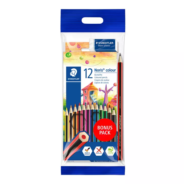 Coloured pencil Noris SET Colour (12) - Värityskynät - STA185SET2 - 1