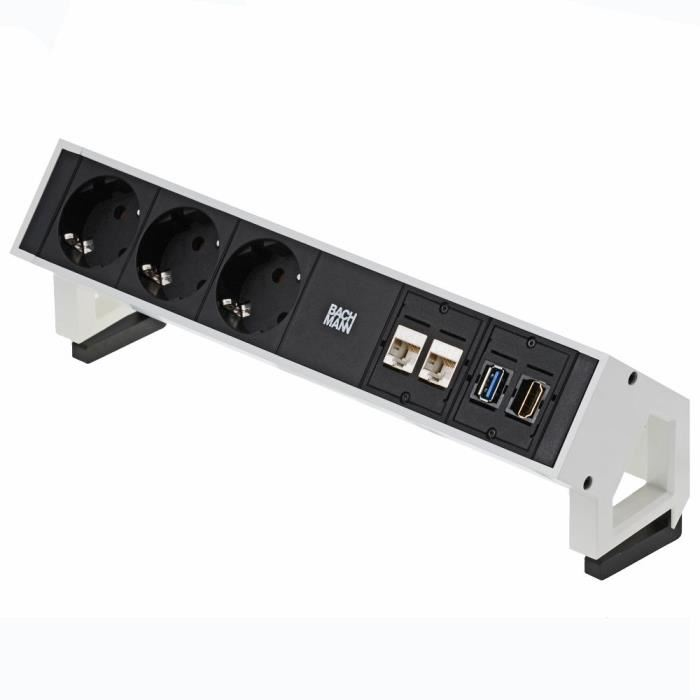 DESK2 - 3xSchuko, 2xCAT6 & - Table Connection - 902.302 - 1