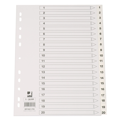 Hakemisto A4 PP 1-20 etulehti - Hakemistot, rekisterit - 218012 - 1