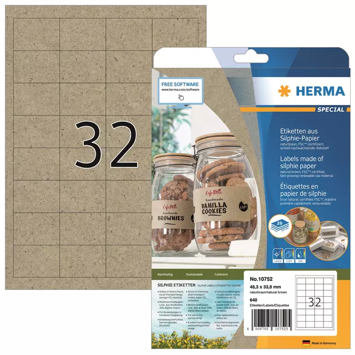 Herma label Silphie 48,3x33 (640) - Paperitarra-arkit A5, A4 - HER10752 - 1