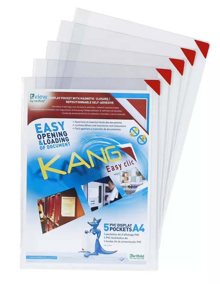 Infotasku Kang Easy Clic A4 antimikrobinen 5kpl - Tarrataskut - 1867502 - 1