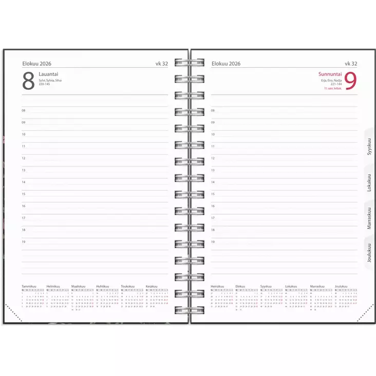 Kalenteri 2026 Päiväkirja Story kukka - Pöytäkalenterit - 398032 - 1