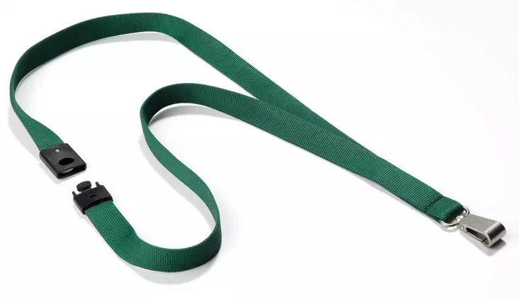 Kaulanauha Durable 8127 44 cm tummanvihreä, 10 kpl/pkt - Nimikortit, kongressineulat, kaulanauhat - 812732 - 1