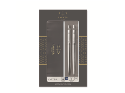 Kuulakynä ja lyijytäytekynä Parker Duoset Jotter Stainless - Kuivamustekynät - 307092 - 1