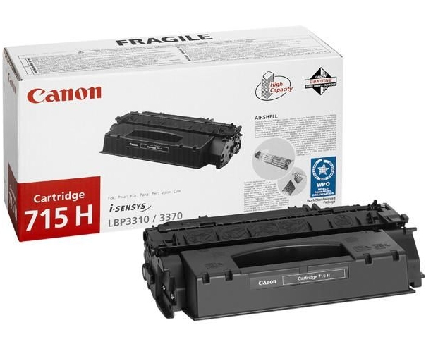 Laserkasetti Canon 715H musta (HP Q7553X) - Canon laserkasetit - 1976B002 - 1