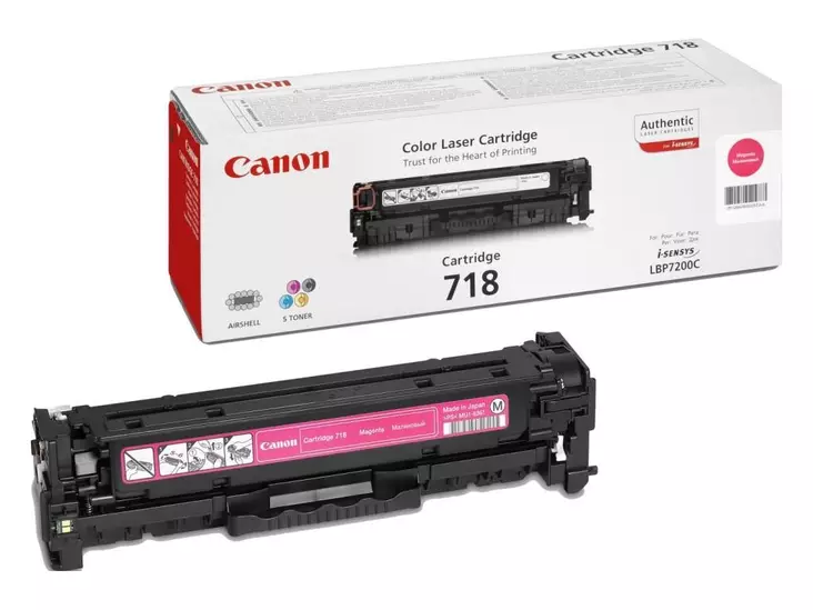 Laserkasetti Canon 718 magenta (HP CC533A) - Canon laserkasetit - 2660B002 - 1