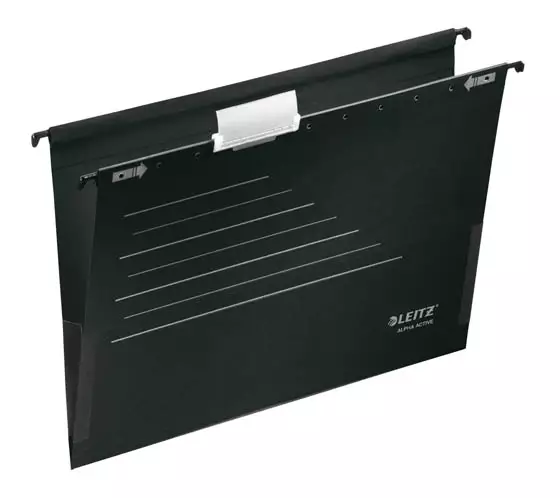 LEITZ ALPHA ACTIVE RIIPPUKANSIO MUSTA/5 - Riippukansiot - 62852 - 1