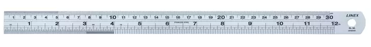 Linex SL30 teräsviivain 30cm - Viivaimet, harpit - LIN100411042 - 1