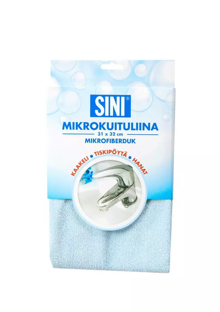 Mikrokuituliina 31x32cm SINI - Siivous-ja keittiötarvikkeet - 149682 - 1
