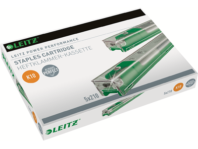 Nastakasetti Leitz K10 26/10 5X210 vihreä - Nitojat, nitomanastat - 251602 - 1