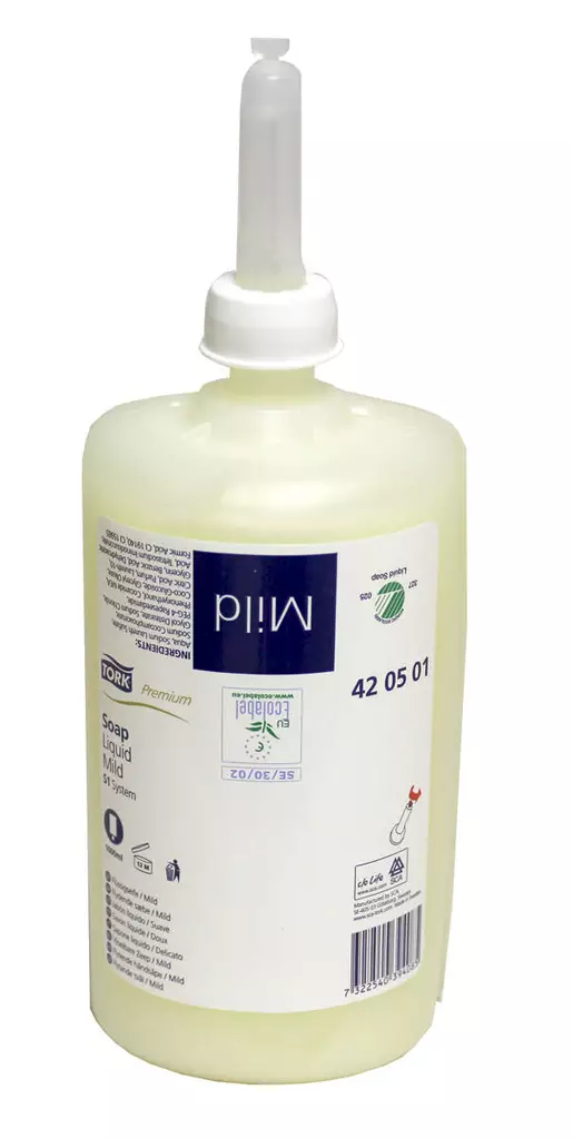 Nestesaippua TORK 1L Premium - Henkilöhygienia, ihon hoitotuotteet - 109112 - 1