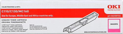 Oki C110/C130/MC160 magenta - Oki laserkasetit - 44250722 - 1