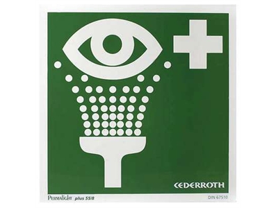 Opastekilpi silmähuuhtelu kaksipuolinen - Ensiapu, työsuojaus ja työterveys - 270022 - 1