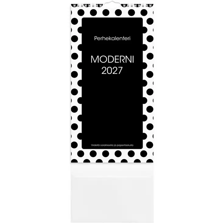 Perhekalenteri 2027 Moderni paperitaskulla - Seinäkalenterit - 10202 - 1