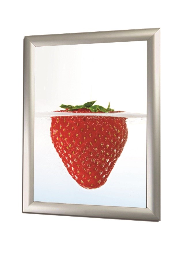 Pikakehys 70x100cm 25 mm hopea - Infotelineet, julistekehykset - BUN510502 - 1