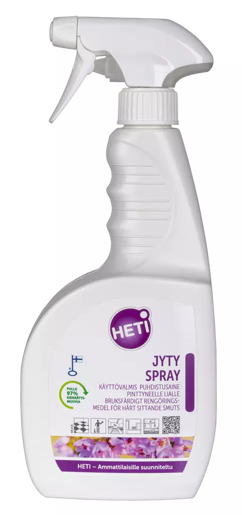 Puhdistusaine Heti Jyty spray 750ml, pinttyneelle lialle - Pesu- ja puhdistusaineet - 18292 - 1