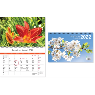 Puutarha 2022 seinäkalenteri - Seinäkalenterit - 5562 - 1