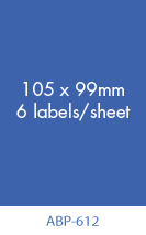Tarra 6-jak 105x99mm 100 ark/ltk - Tarra-etiketit - ABP-612 - 1