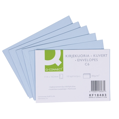 Tarrakuori C6 vaaleansininen Q-Connect/10 kpl - Kirjekuoret - 205032 - 1