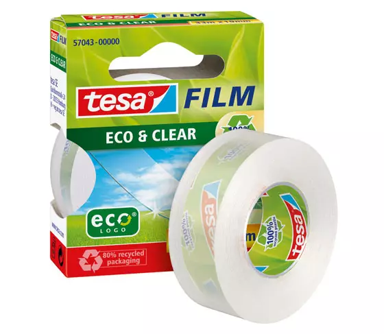 TESA ECOLOGO TOIMISTOTEIPPI 19MMX33M - Toimistoteipit, teipinkatkojat - 65912 - 1