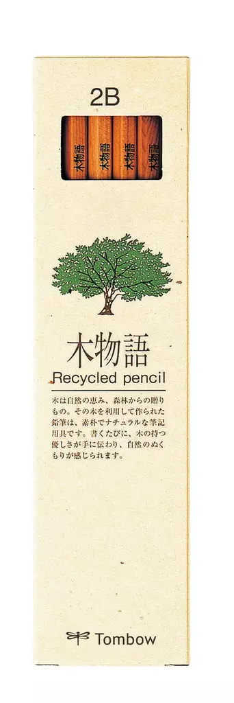 Tombow lyijykynä kierrätetty 2B (12) - Lyijykynät - TOM30542 - 1