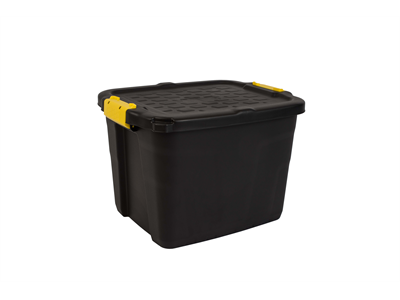 Varastolaatikko Strata Heavy Duty kannella 42l musta - Säilytyslaatikot, -kuutiot - 283802 - 1