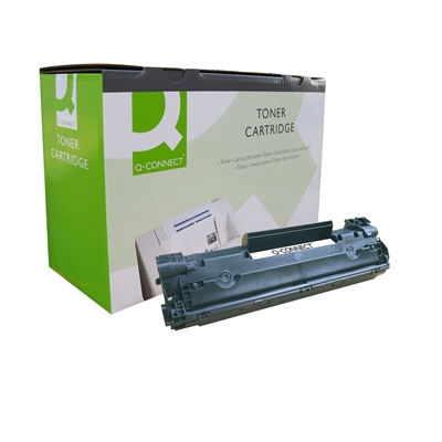 Laservärikasetti Q-CONNECT HP CB435A musta - Hp laserkasetit - 123382 - 1