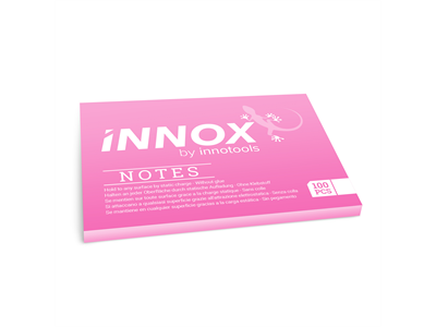 Viestilappu Innox Notes 100x70mm pinkki - Viestilaput, muistilaput, kuutiot - 236852 - 1