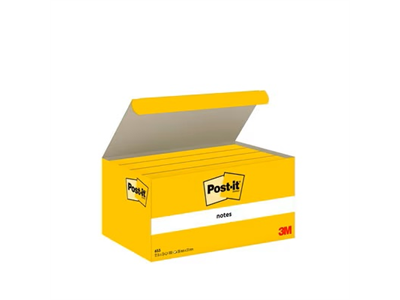 Viestilappu Post-it 653 38x51mm keltainen /12 - Viestilaput, muistilaput, kuutiot - 18362 - 1