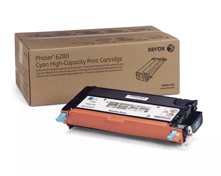 Xerox Phaser 6280 cyan HC toner 5.9K - Xerox laserkasetit - 106R01392 - 1