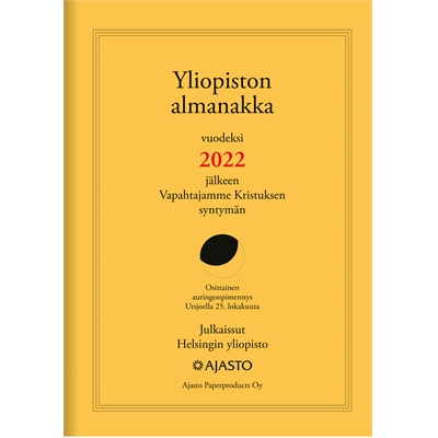 Yliopiston almanakka A4 2022 pöytäkalenteri - Pöytäkalenterit - 2671661022 - 1