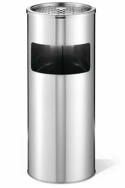 Durable roskakori ruostumatonta terästä 17L pyöreä tuhkakupilla - Paperikorit, roskakorit - 337323 - 1