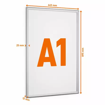 Durable Snapkehys alumiini OUTDOOR A1 - Ulkomainostelineet ja tarvikkeet - 506023 - 2