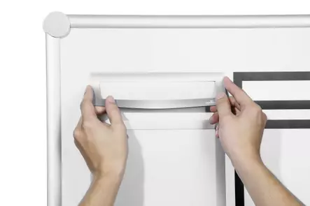 Durable DURAFRAME ® MAGNETIC TOP -SARJA A4:LLE hopea 5 kpl - Magneettitaskut - 498623 - 2