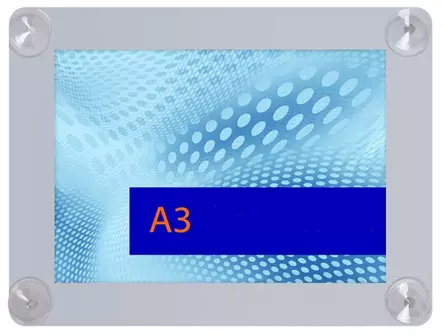 Esitetaulu A3 ikkunaan imukupit - Infotaskut, julistekehykset - WDA3 - 1