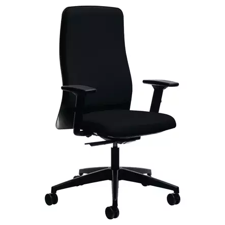 Interstuhl 152II työtuoli ergonominen korkeaselkäinen musta - Työtuolit - 10452793 - 1