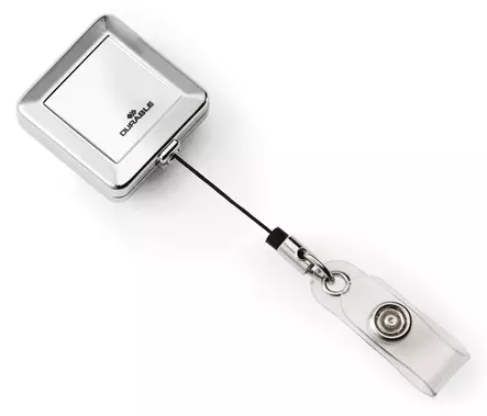 Jojo Durable Quadro nimikortille 10 kpl, kromi - Nimikortit, kongressineulat, kaulanauhat - 832523 - 1