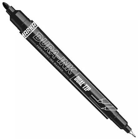 Markal Dura Ink Dual Tip Black - Merkkauskynät, -tussit - MAR96283 - 2