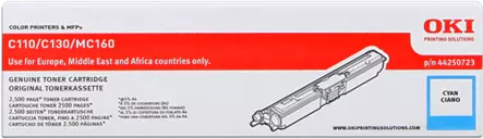 Oki C110/C130/MC160 cyan - Oki laserkasetit - 44250723 - 1
