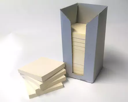 Viestilappu Eco 76x76mm keltainen - Viestilaput, muistilaput, kuutiot - 78903 - 1