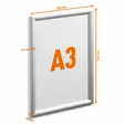Durable Snapkehys alumiini OUTDOOR A3 - Ulkomainostelineet ja tarvikkeet - 503423 - 2